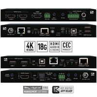 4K 18G SMART EXTENDER KIT, EXTENDS HDMI / USB 2.0 KVM / LAN / IR / RS-232 UP TO 328 FEET